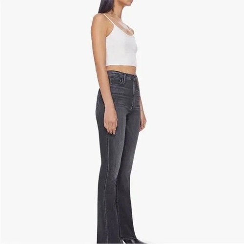 Mother Superior Womens Denim High Waisted Smokin’ Double Heel jeans Black Grey - Picture 10 of 24