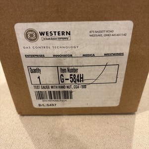 1 Western Gas Control Test  Gauge With Hand Nut G-584H