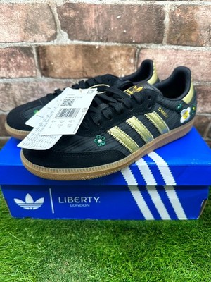Adidas Samba OG IH1331 Sneaker Damen UK 5,5 Liberty London schwarz Freizeitschuhe