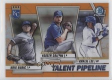 2020 Bowman Orange Refractor 20/25 Foster Griffin Khalil Lee Kris Bubic 00ma
