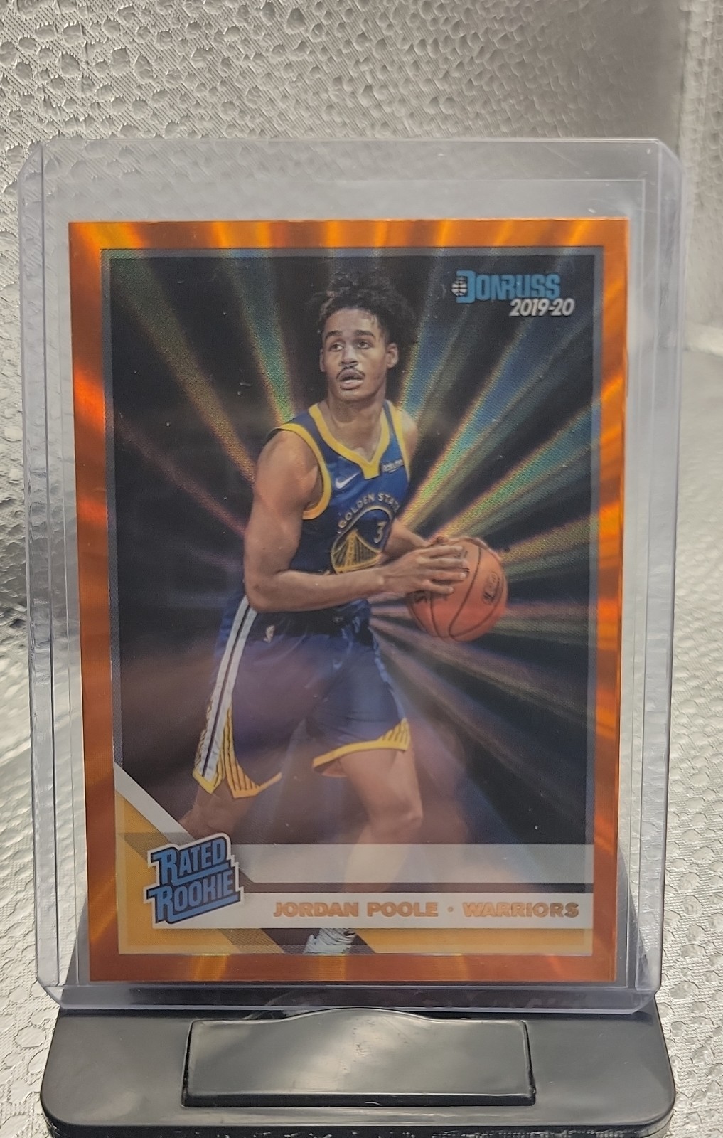 2019-20 Panini Donruss - Rated Rookie Jordan Poole Holo Orange Laser (RC) 🔥🔥