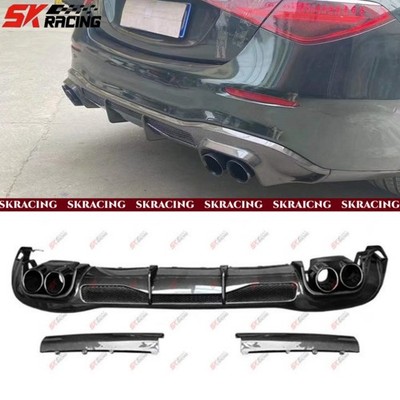 Forged/Carbon Fiber Rear Bumper Diffuser Lip Fits Mercedes Benz S W223 2021-2024