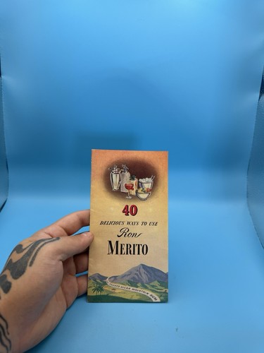 Vintage Ron Merito Rum Recipe Booklet 40 Delicious Ways Puerto Rico
