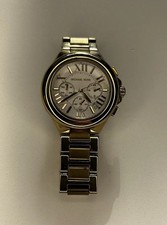 Michael Kors Gold Tone Chronograph Quartz Wristwatch Stainless Steel