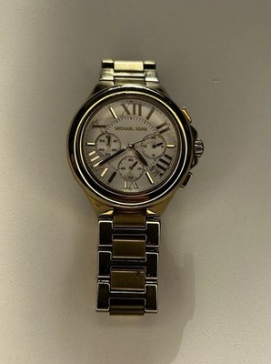 Michael Kors Gold Tone Chronograph Quartz Wristwatch Stainless Steel