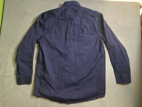 Camisa de Trabajo Negra Stallion FR Manga Larga Resistente al Llama Talla L Azul Soldadura - Imagen 16 de 22
