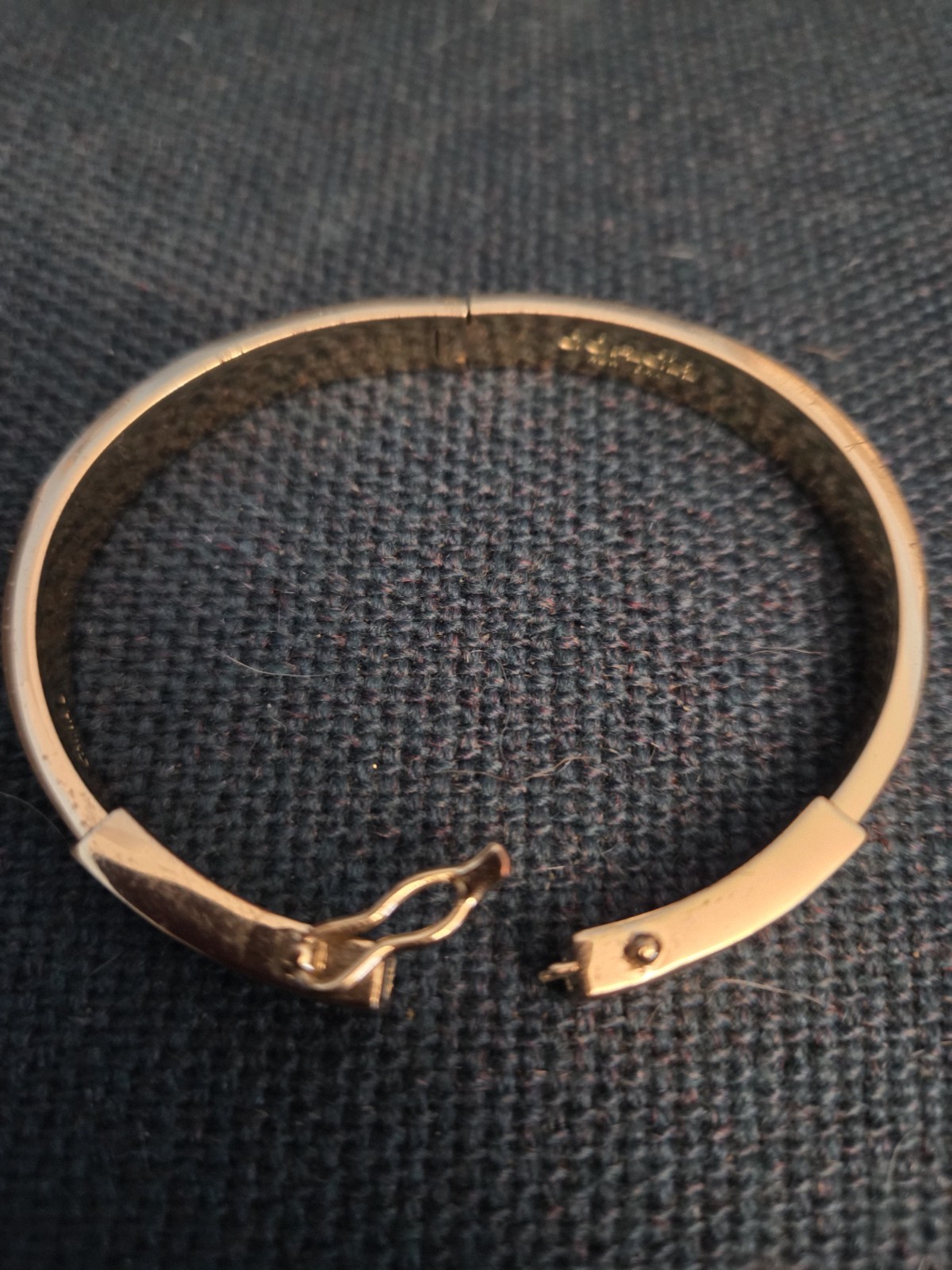 Vintage Coach Goldtone Solid Bangle Bracelet - image 1