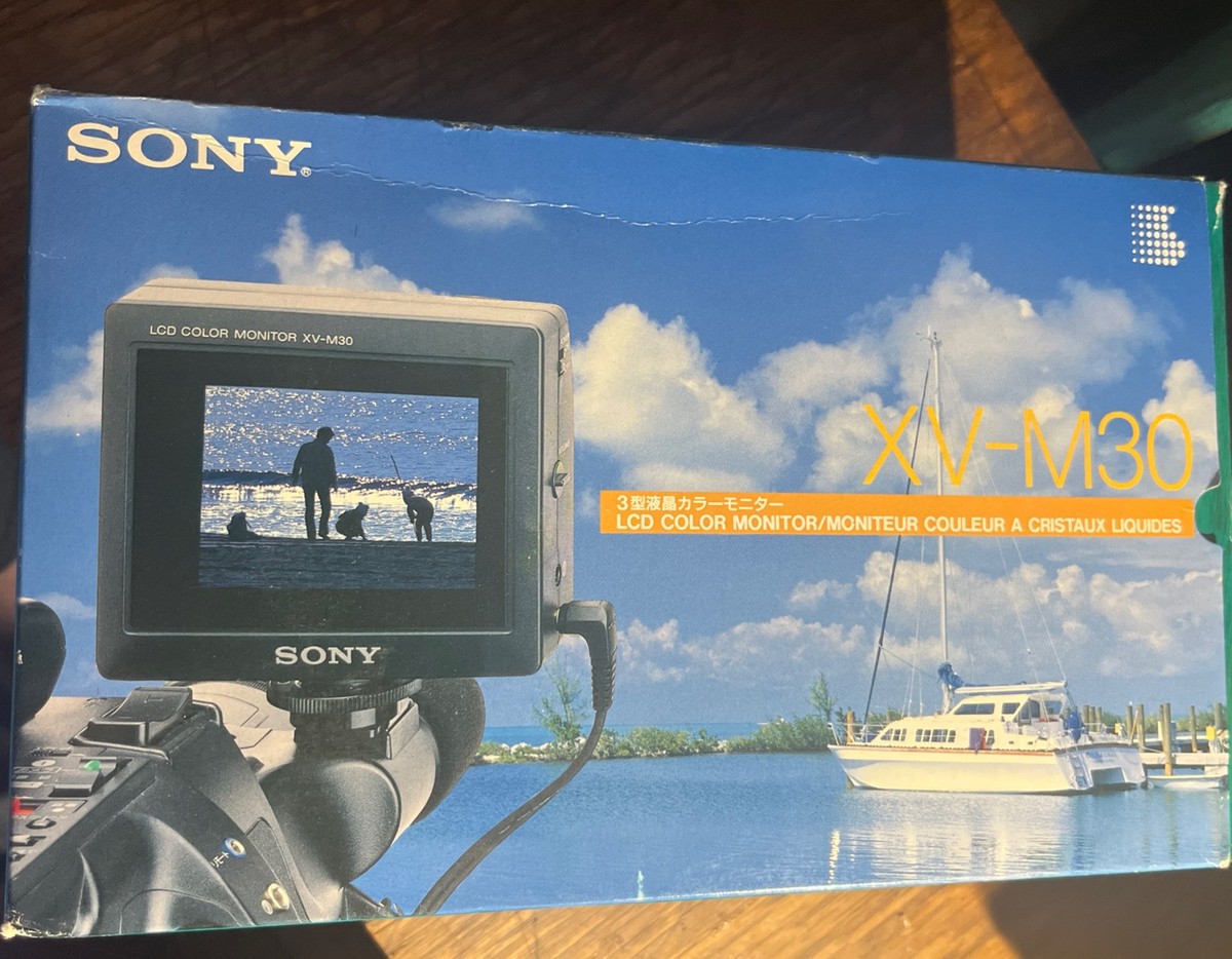 Sony XV-M30 3” LCD Color Monitor - Japan- New In Box Vintage