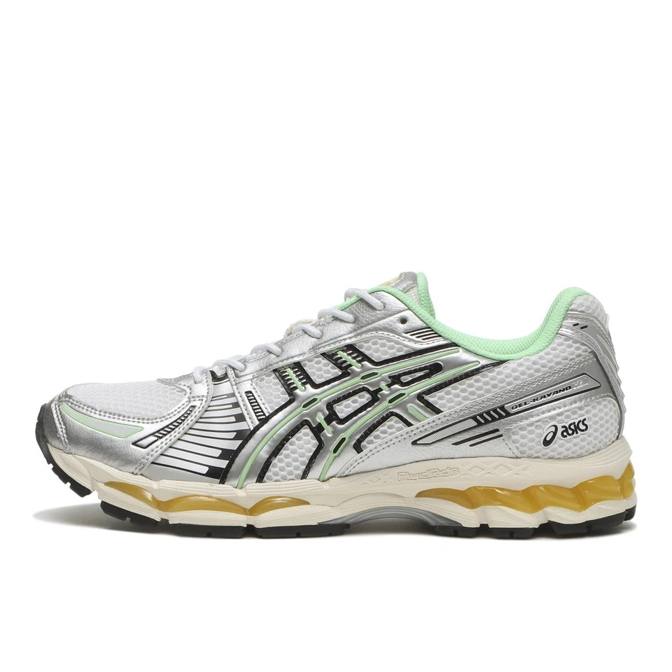 1203A827-100 Asics Gel-Kayano 12.1 plata verde naranja (hombre) - Imagen 2 de 4