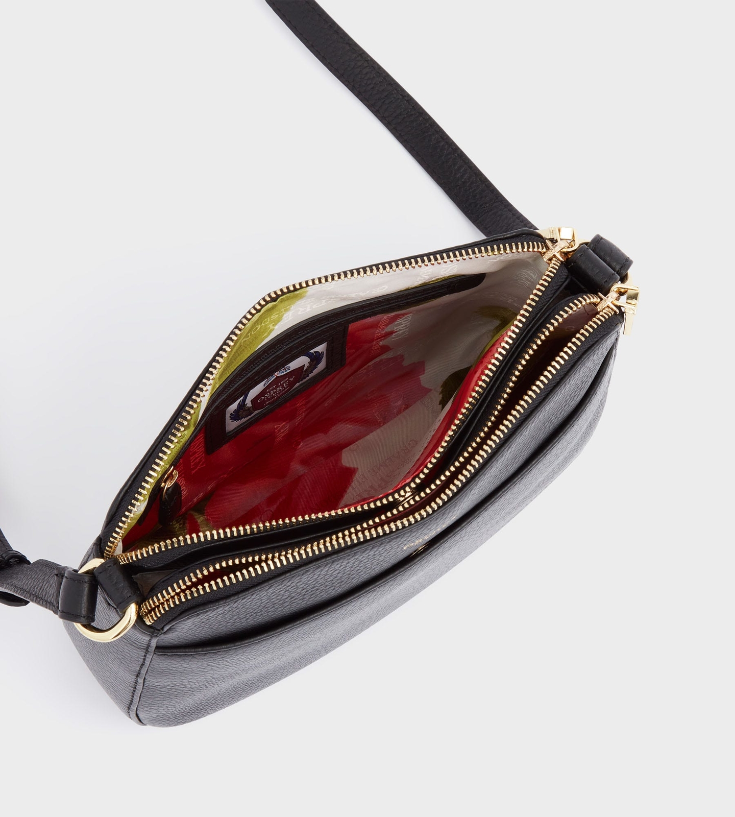 OSPREY LONDON The Buckley Leather CrossBody Black Leather CrossBody Bags eBay