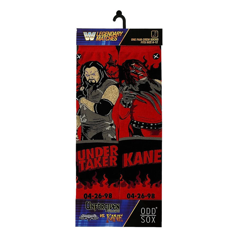 ODD SOX Men s Crew Socks The Undertaker Vs Kane WWE UK 7 12