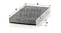 Filter, interior air MANN-FILTER CUK 2956 for IVECO,OPTARE