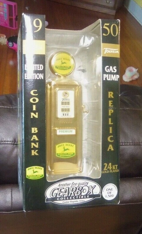Vtg John Deere Gas Pump Bank 1950 replica Ltd to 1500 TOKHEIM Gearbox 24k GP NIB - Image 3 of 4