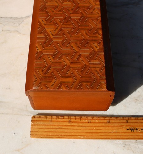 Vintage Roxy Model UR-903D 6 Transistor AM Radio Japan Parquet Wood Case MCM - Picture 16 of 21