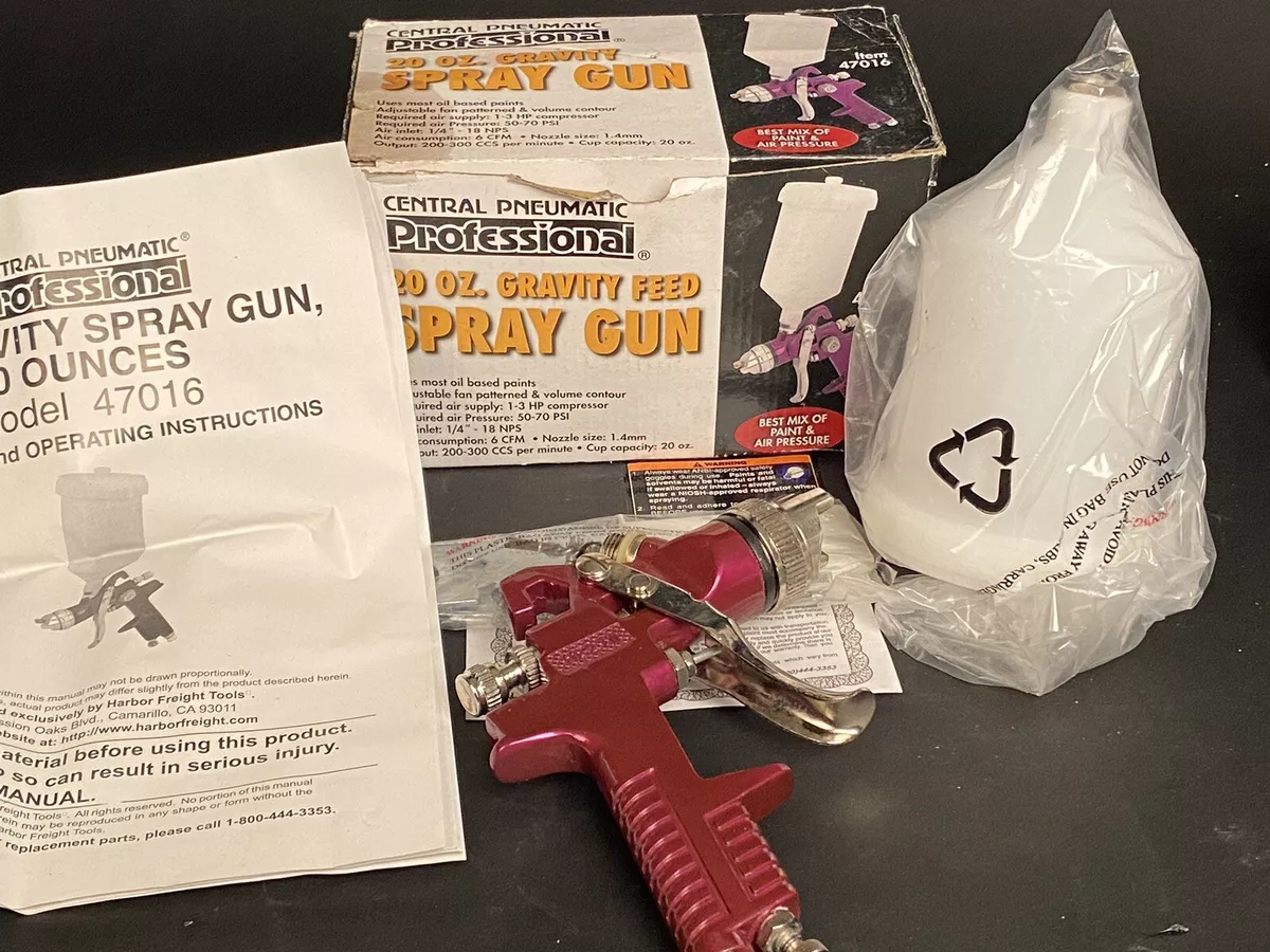 Central pneumatic cheap paint gun