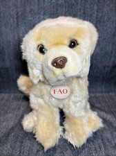 FAO Schwarz Golden Retriever Plush Stuffed Puppy Dog Toys R Us 2015 20" Tan Gold