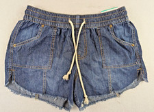 Maurices sz 10 Shorts High Rise 3.5" Weekender raw hems cotton 0864