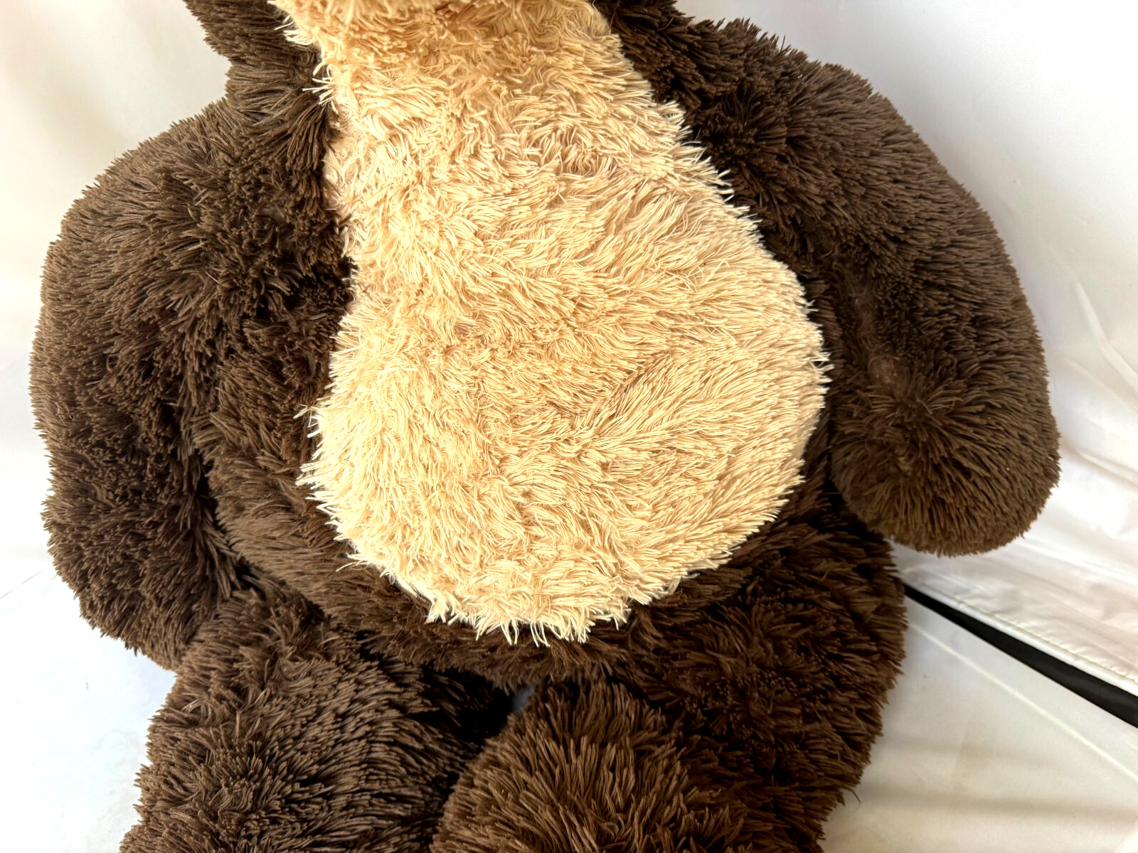 37” Hugfun/Costco XL Giant Plush Stuffed Animal Dog Jumbo Brown Beige EXCELLENT