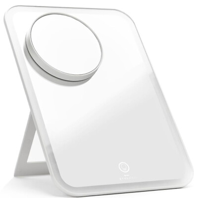 STYLPRO Glow and Go Reisespiegel mit Touchscreen-Taste und verstellbarem Ständer