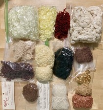 VTG LARGE LOT OF VARIOUS TYPES OF DOLL HAIR NICE VARIETY OF STYLES AND COLORS