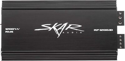 Skar Audio RP-1200.1D Monoblock Class D MOSFET Amplifier with Remote Subwoofer