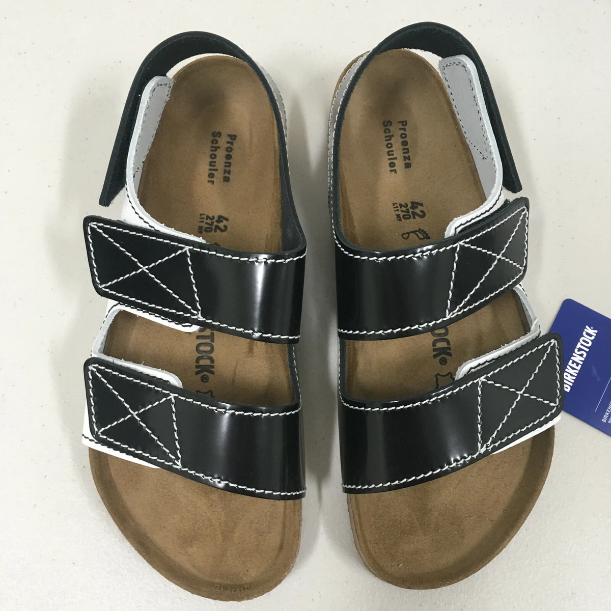 Proenza Schouler Birkenstock Milano Black White Women s EU 42 US
