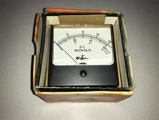 Vintage Sorensen Direct Current DC Kilovolt Meter 3 Range 0-60,000V