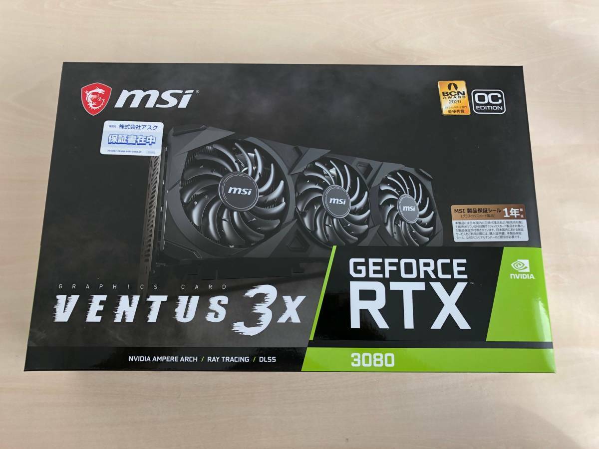 新品 MSI GeForce RTX 3080 VENTUS 3X 10G OC