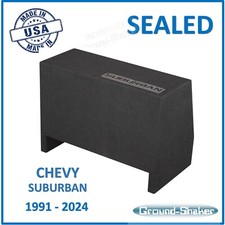 Chevy Suburban 1991-2024 Single Sealed Sub Box Subwoofer Enclosure