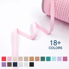 Picot Bra Strap Elastic Band 3/8" 1/2" 5/8" Lingerie DIY Making Trim 2 5 10 Yard