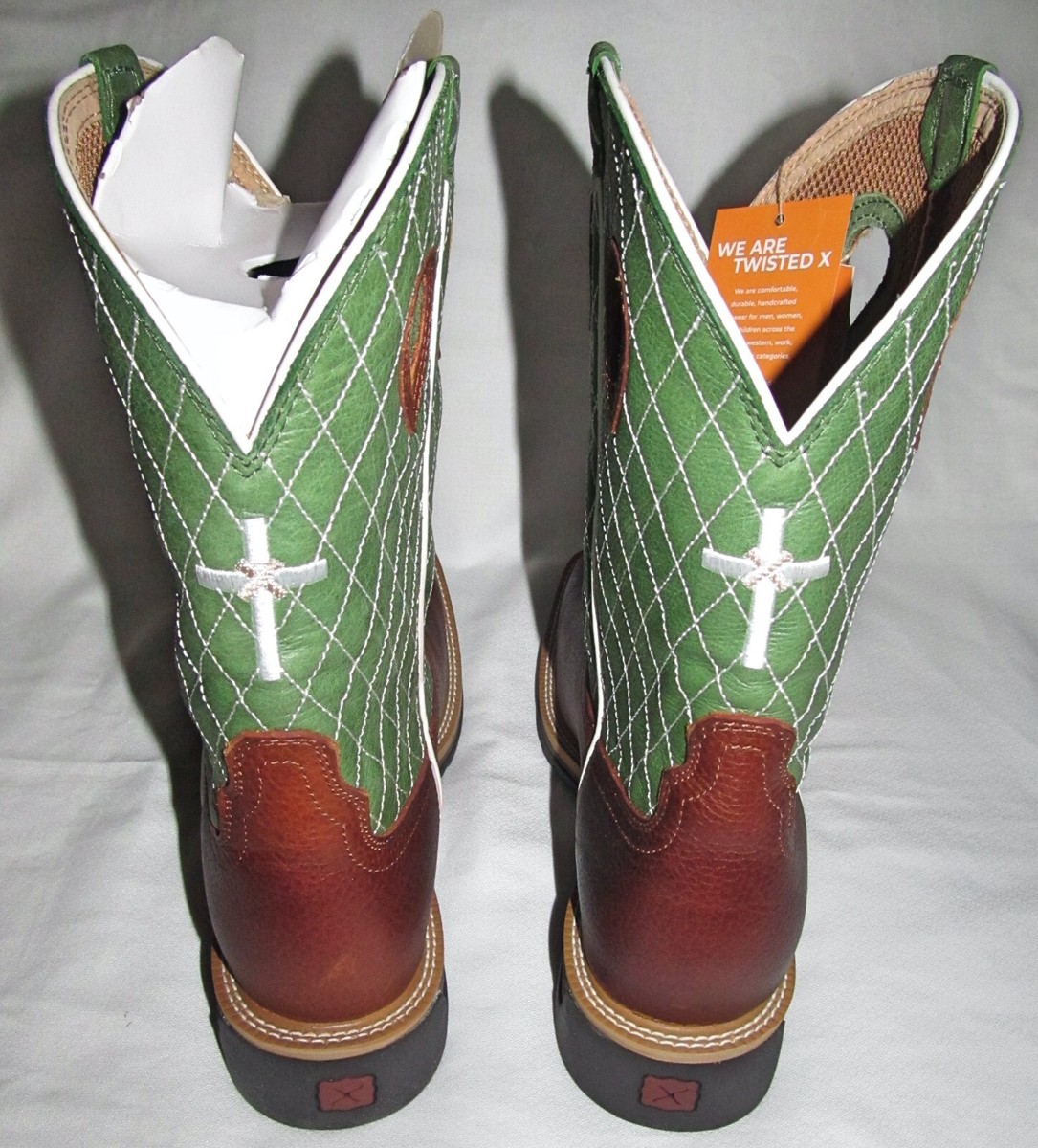New Twisted X Green Cross Steel Toe 12 display picture 3