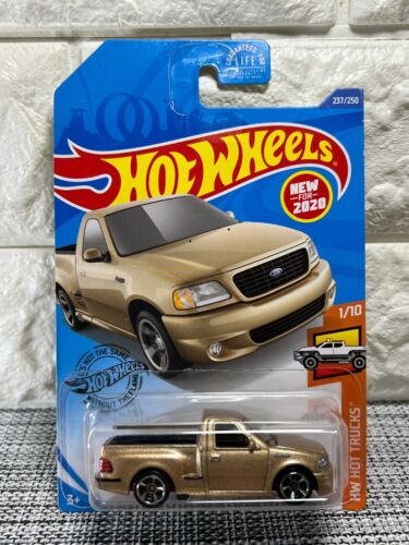 Hot Wheels HW Hot Trucks 1/10 '99 Ford F-150 SVT Lightning 237/250 2020 Gold