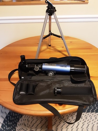 CARSON 50mm Refractor Telescope W/Tabletop Tripod MTEL-50 & Extras Model 36050 - Picture 5 of 5