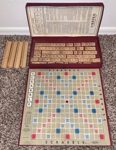 Vintage Selright Scrabble Game Selchow & Righter Co 1948 Board Copyright  Date | Ebay