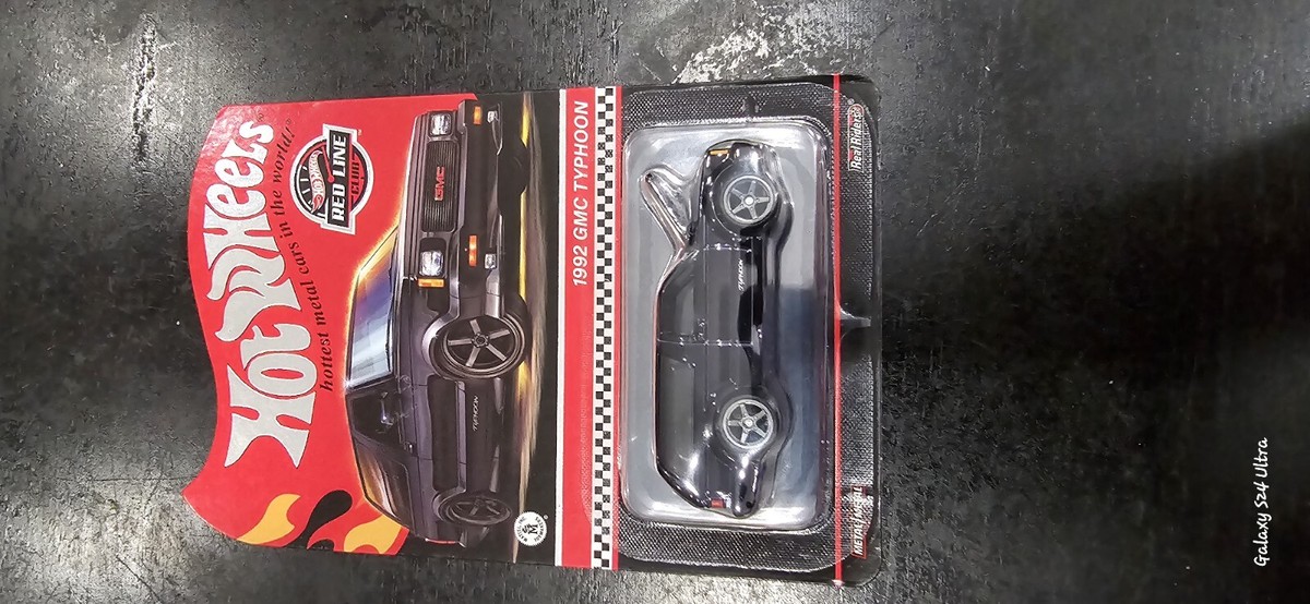 RLC Hot Wheels Collectors 1992 GMC Typhoon Black Opening