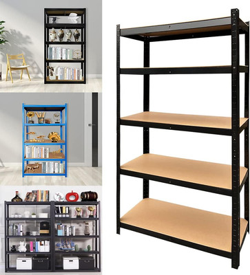 Heavy Duty Metal Muscle Rack Shelving Storage 43''W x 18''D x 71''H Garage 5 Shelf