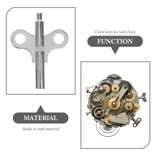2pcs Clock Winding Keys Clock Repair Keys Clock Winding Key Tool Key tool Clock - Afbeelding 4 van 12