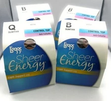 L'eggs Sheer Energy Control Top Anti-Cellulite Leg Pantyhose, Choose Your Type