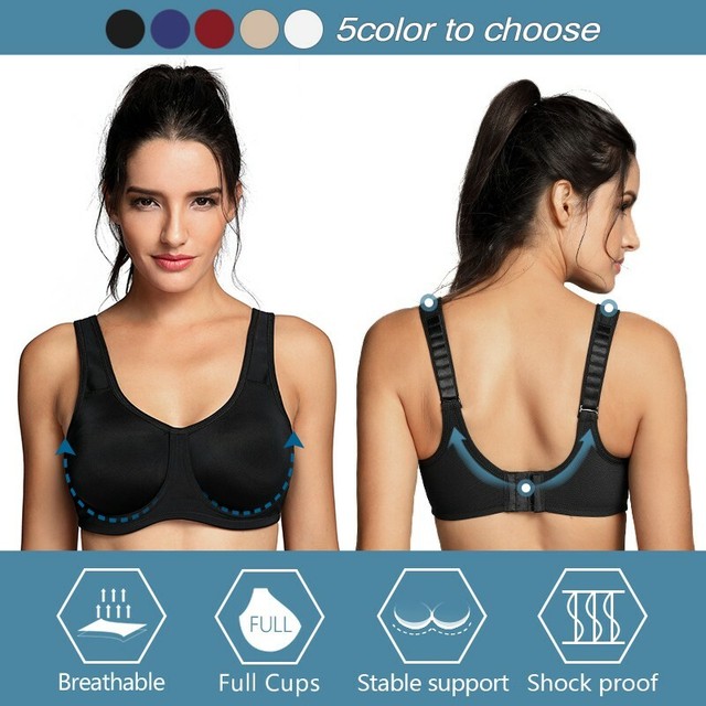 plus size high impact racerback sports bra
