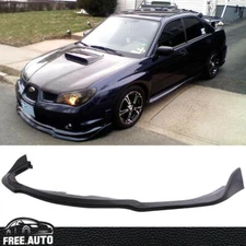For 2006-2007 Subaru Impreza WRX STI S204 Black PP Front Bumper Lip Spoiler