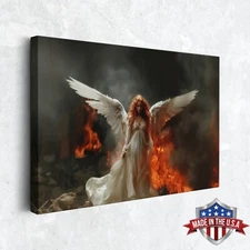 Angel of the Aftermath Wall Art, Canvas Print for Home Decor, Wall Decor Poster