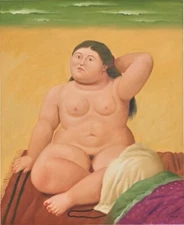 Fernando Botero : The Beach : Archival Art Print