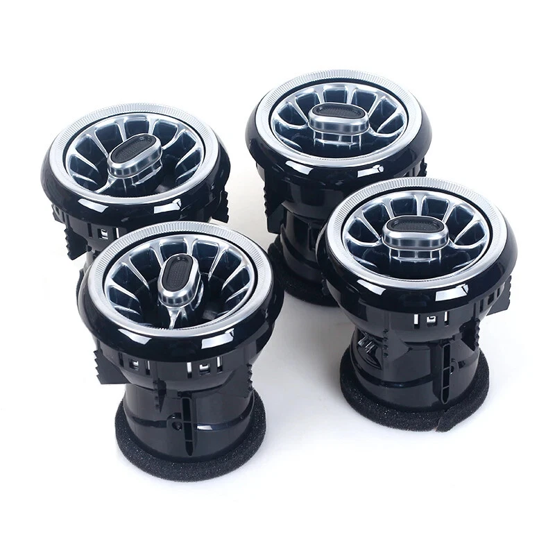 Para Audi A3 2009 4PCS LED Salpicadero Aire Acondicionado Salida Ventilación Turbo Trim Foto 4 de 4