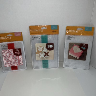Cricut Cuttlebug Embossing Folders Set Of 3 :Flower Folk Old Paris Fiesta 3 D
