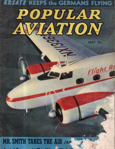 1940 Popular Aviation May - Douglas à déterminer-1 ; Autogiros ; Jimmy Stewart est un flyer - Photo 1/1