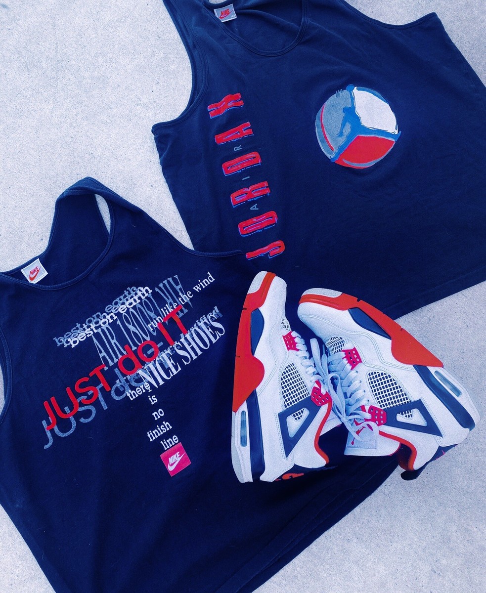 Vintage OG 90s Nike Air Jordan Tank Top Lot (2) 180 Air