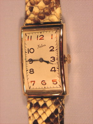 Alte grosse Herren Armbanduhr Gold 14 Karat 2,5 x cm