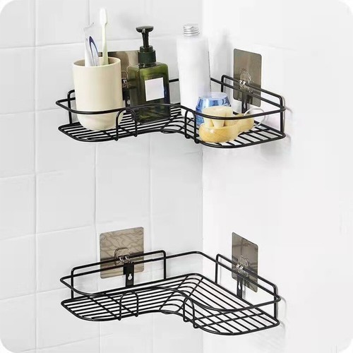 5/10 piezas pegatinas de estante transparentes 4 estilos baño caña de cocina organizador colgador - Imagen 2 de 21