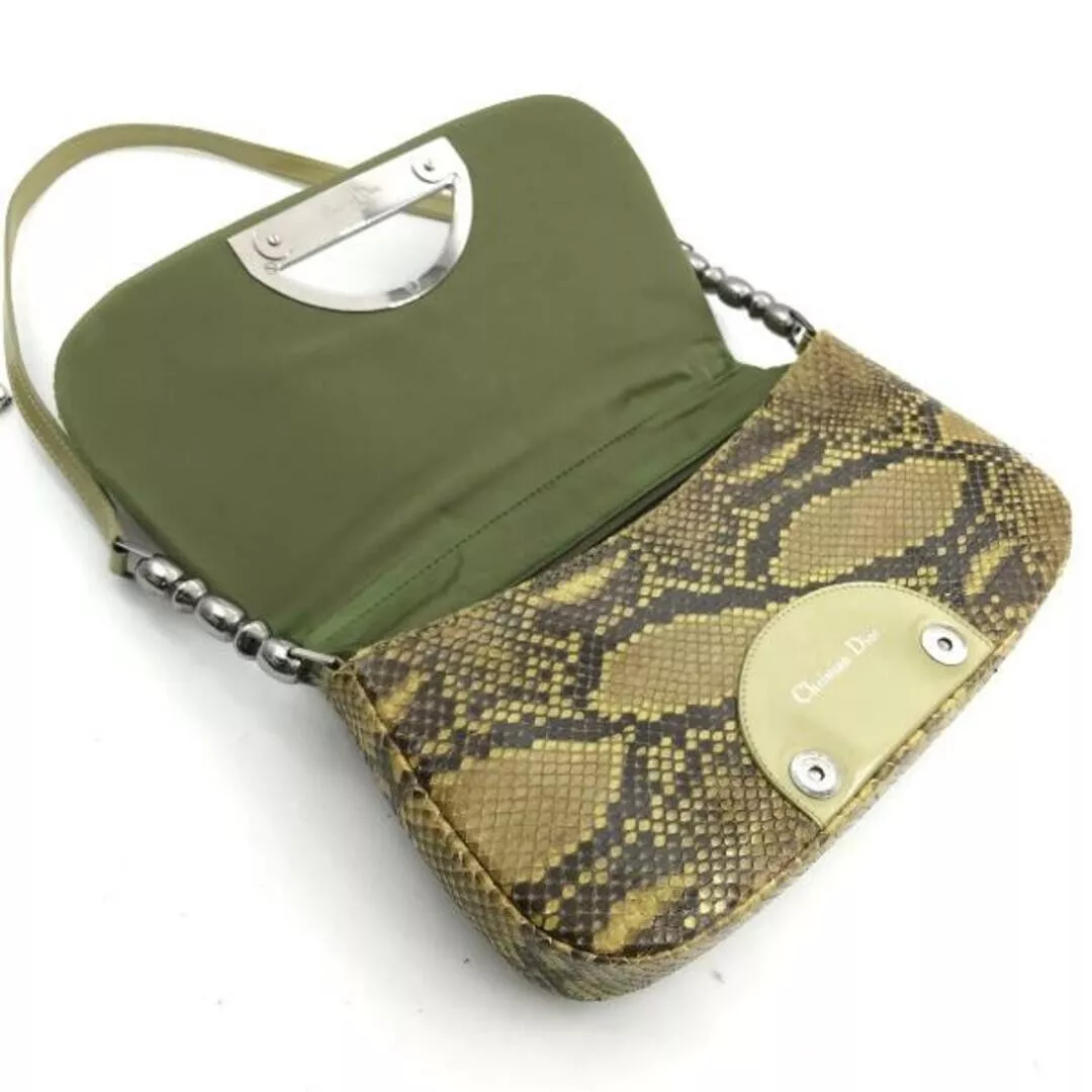 Authentique sac bandoulière CHRISTIAN DIOR Malice Pearl vert clair femme occasion