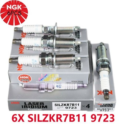 6Pcs NGK SILZKR7B11 9723 Laser Iridium Spark Plugs For Hyundai Elantra Santa Fe